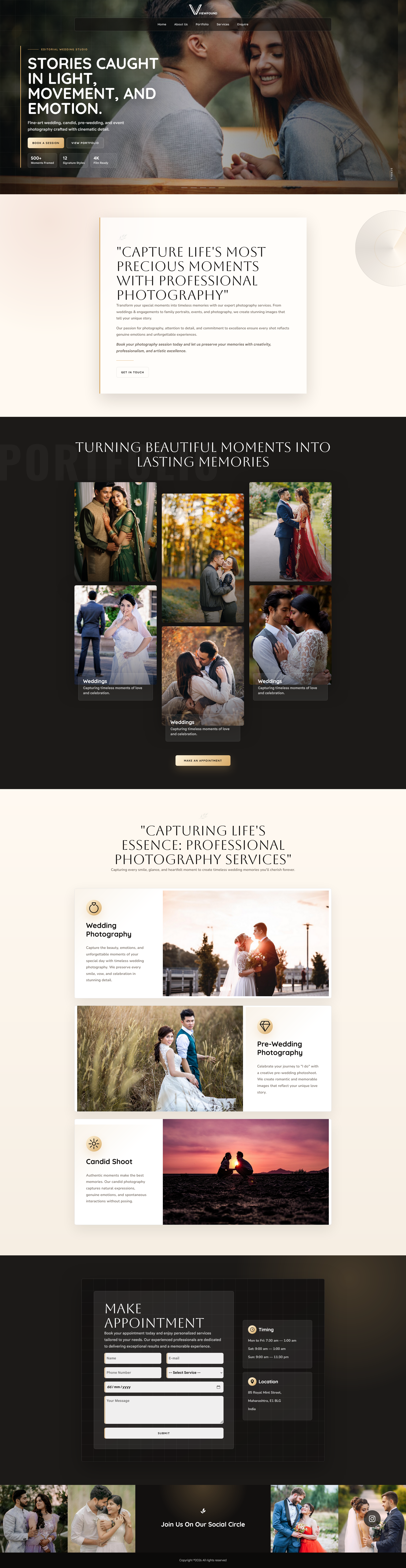 Photography booking demo