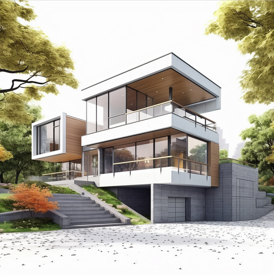 Modern property exterior