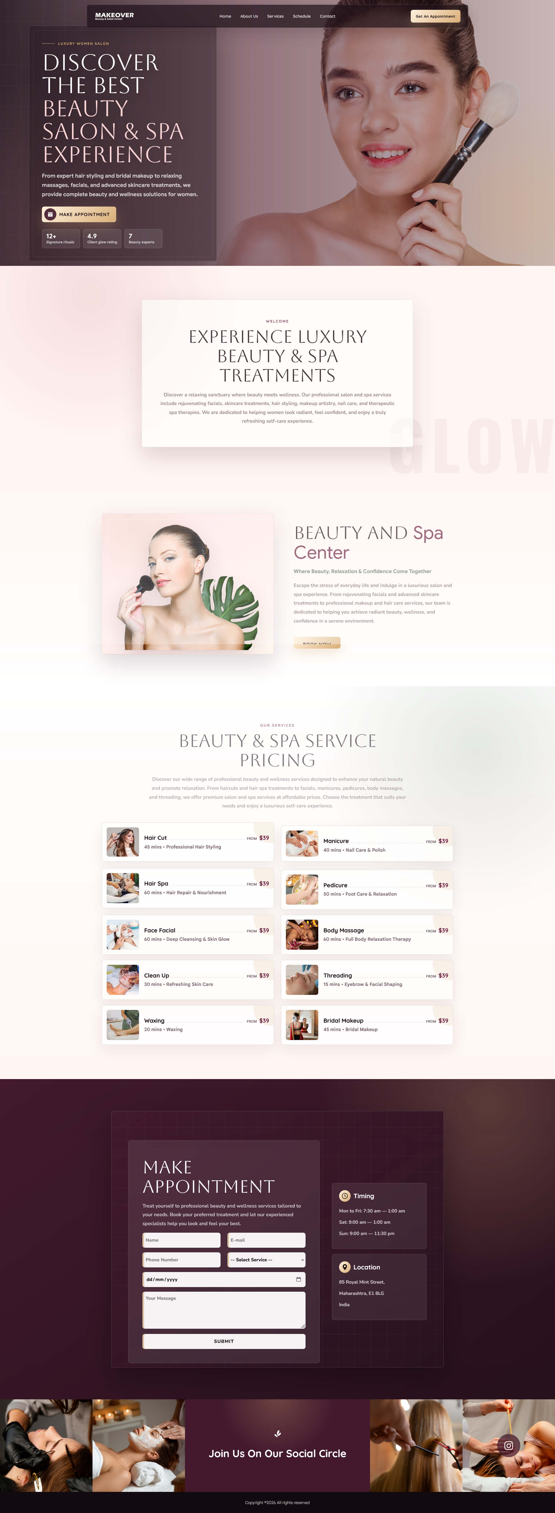 Salon appointment demo